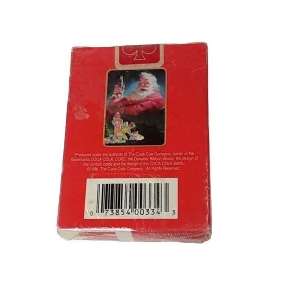 Vintage‎ 1996 Coca Cola Coke Santa Claus Christmas Red Playing Cards Seal… - Picture 2 of 8